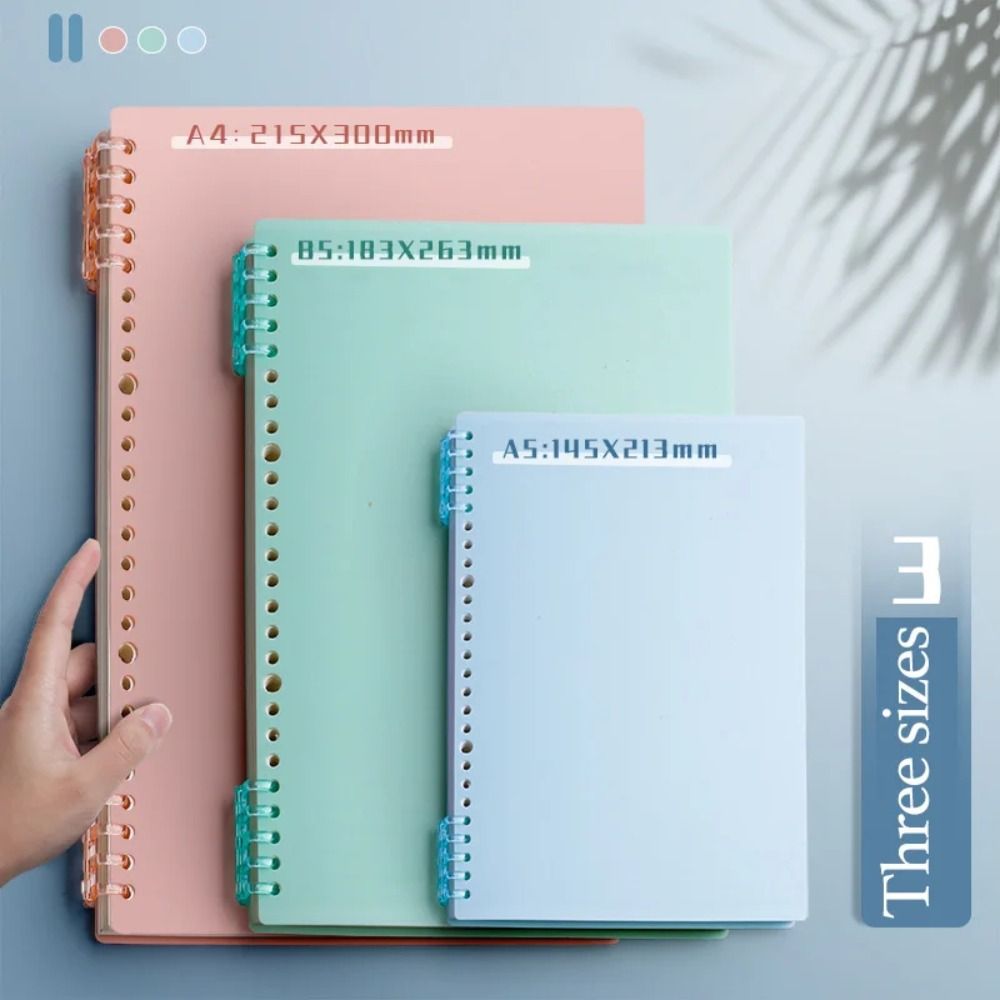 4Pcs PP 루스 리프 책 표지 다채로운 투명 DIY - Binder A4 Lever 리뷰 및 가격