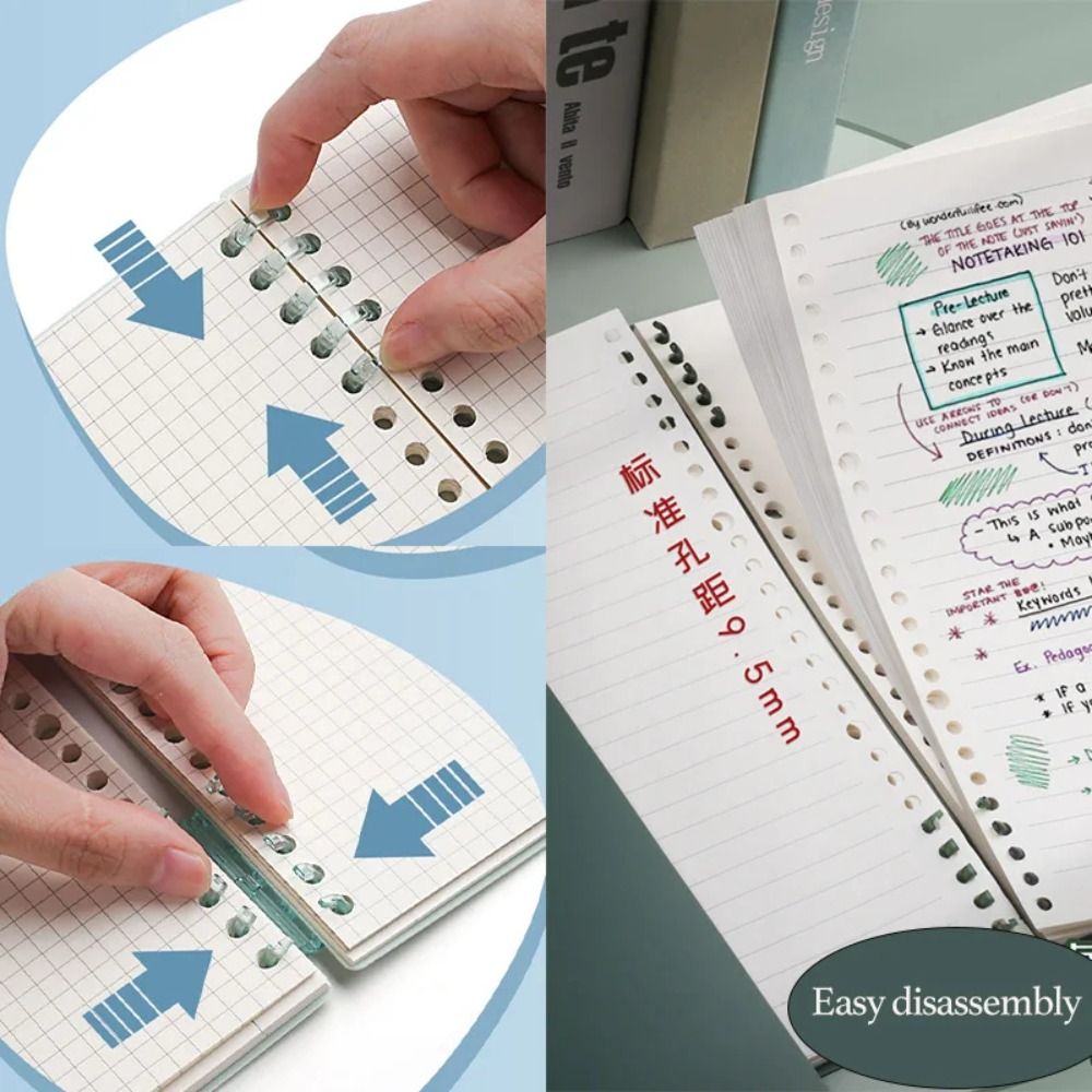 4Pcs PP 루스 리프 책 표지 다채로운 투명 DIY - Binder A4 Lever 리뷰 및 가격